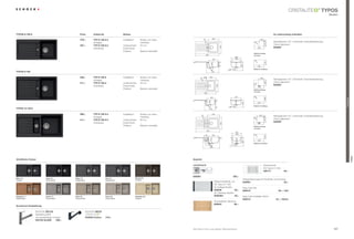 ®
                                                                                                                                                                                                                                                                                                                           tYpos
                                                                                                                     TYPOS D-100S                                                                                                                                                                                               Modern




tYpos d-100 s                                                        preis            artikel-nr.                    einbau                                                                                                                                       im lieferumfang enthalten
                                                                         400




                                                      36
                                                                                                                                                                                                400
                                                                     379,–            tYp d 100 s a                  installation:         einbau von oben,                                                                                       450




                                                                                                                                                                             36
                                                                                                                                                                                                                                                         5
                                                                                      (Auflage)                                            Unterbau                                                                                                               Ablaufgarnitur 3½”,
                                                                                                                                                                                                                                                                 For installation from top     Korbventil, exzenterbedienung,




                                                                                                                                                                                                                                         R1




                                                                                                                                                                                                                                                        415
                                                                                                                                                                                                                                                                 Chrom glänzend




                                                                                                                                                                                                                                            0
                                                                     391,–            tYp d 100 s U                  Unterschrank:         45 cm                                                                                                                 Maße für Einbau




                                                                                                                                                                                                            435
                                                                                      (Unterbau)                     eckschrank:           –                                                                                                    840              629383oben
                                                                                                                                                                                                                                                                       von

                                                                                                                       TYPOS D-100
                                                                                                                     position:             Becken reversibel
                                                                                                                                                                                                                                        Maße für Einbau
                                                                                                                                                                                  860                                                   von oben




                                                                                               435
                                                                                                                                                                                                                      364
                                                                                                                                                                                                329                   288
                                                                                                                                                                                                                                                                 For undermount installation




                                                                                                                                                                                                                                        R1




                                                                                                                                                                                                                                                        421
                                                                                                                                                                                                                                                                 Maße für Unterbau




                                                                                                                                                                                                                                          3
                                                                                                                                                                                           200
                                                                                                                                                                                                            5




                                                                                                                                                                                                                            309
                                                                                                                                                                                                                                                846
                                                                                                                                                                                                                                        Maße für Unterbau
tYpos d-100                                                                                                                                                                                 450
                                                            120                400
                                                      36


                                                           860       459,–            tYp d 100 a                    installation: einbau von oben,                          120          400
                                                                                                                                                                                                                                                  450




                                                                                                                                                                      36
                                                                                      (Auflage)                                    Unterbau                                                                                                                       Ablaufgarnitur 3½”,
                                                                                                                                                                                                                                                                 For installation from top     Korbventil, exzenterbedienung,
                                                                                                                                                                                                                                                                  Chrom glänzend




                                                                                                                                                                                                                                                        480
                                                                     471,–            tYp d 100 U                    Unterschrank: 45 cm                                                                                                R 10                     Maße für Einbau
                                                                                                                                                                                                                                                                 629383oben
                                                                                                                                                                                                                                                                       von




                                                                                                                                                                                                      500
                                                                                      (Unterbau)                     eckschrank:   –
                                                                                                                                  364 reversibel
                                                                                                                     TYPOS288
                                                                                                                           D-150S
                                                                                                                                                                                                                                                840
                                                                                                                     position:     Becken                                                                                               Maße für Einbau
                                                                          329                                                                                                860
                                                                                                                                                                                                                                        von oben




                                                                                               500
                                                                                                                                                                                          329                        429




                                                                                                                                                                                                                                        R1
                                                                                                                                                                                                                                                                 For undermount installation




                                                                                                                                                                                                                                                        486




                                                                                                                                                                                                                                                                                                                                         TrendLine
                                                                                                                                                                                                                                            0
                                                                                                                                                                                                                                                                 Maße für Unterbau




                                                                                                                                                                                     200
                                                                      200




                                                                                                                                                                                                                                                846




                                                                                                                                                                                                                            309
                                                                                                                                                                                                                                        Maße für Unterbau
                                                                                               5                                                                                                      5




                                                                                                                                                        309
tYpos d-150 s                                                                                                                                                                           450

                                                              860      435
                                                                     399,–            tYp d 150 s a                  installation:         einbau von oben,                                     435
                                                                                                                                                                                                                                                 600
                                                      37




                                                                                                                                                                                                                                                                 Ablaufgarnitur 3½”, Korbventil, exzenterbedienung,




                                                                                                                                                                        36
                                                                                                                                                                                                                                                         5
                                                                                      (Auflage)                                            Unterbau                                                                                                              For installation from top
                                                                                                                                                                                                                                                                 Chrom glänzend




                                                                                                                                                                                                                                        R1




                                                                                                                                                                                                                                                        415
                                                                     411,–            tYp d 150 s U                  Unterschrank:         60 cm




                                                                                                                                                                                                                                         0
                                                                                                                                                                                                                                                                 Maße für Einbau
                                                                                                                                                                                                                                                                 629399oben
                                                                         450          (Unterbau)                     eckschrank:           –                                                                                                                           von




                                                                                                                                                                                                            435
                                                                                                                                                                                                                                                840
                                                                                                                     position:             Becken reversibel
                                                                                329                                             429                                                                                                     Maße für Einbau
                                                                                                                                                                                                                                        von oben
                                                                                                                                                                                    860
                                                                                                                                                                                                                      364
                                                                                               435




                                                                                                                                                                                                                      288
                                                                                                                                                                             116                363




                                                                                                                                                                                                                                        R1




                                                                                                                                                                                                                                                        421
                                                                                                                                                                                                                                                                 For undermount installation
                                                                          200




                                                                                                                                                                                                                                            3
                                                                                                                                                                              120
                                                                                                                                                                                                                                                                 Maße für Unterbau




                                                                                                                                                                                          200
                                                                                                                                                                                                                                                846




                                                                                                                                                     309




                                                                                                                                                                                                                            309
                                                                                                                                                                                                                                        Maße für Unterbau

            For installation from top                                                          For undermount installation                                                                600             MEASUREMENTS IN MILLIMETRE
            Maße für Einbau von oben                         860                                5
                                                                                               Maße für Unterbau                                                                                          MASSANGABEN IN MILLIMETER
                                                                               450




                                                                                                                                                                                                                                                                                                                                                     tYpos
erhältliche farben                                                                                                                                             Zubehör
                                                                                                                                         364
                                                                                                                                                               comfotouch                                                                               Geschirrkorb
                              450                                                                                                        288
                                                5
                                                                                                R1




                                                                                                                                                                                                                                                        (für typos d-100)
                                                      116                363                                                                                                                                                                            629171                   40,–
                                                                                                   3




                                                                                                                                     421
            R1




                                                                                                                                                               629830                                               350,–
                                                       120
                                                415
              0




nero (13)                       lava (40)                      onyx (10)                             inox (12)                       Mocha (63)
                                                                   200




Unifarbe                        Strukturfarbe                  Metallicfarbe                         Metallicfarbe                   Unifarbe                                                                               Fertige Bohrungen für exzenter und Armatur
                                                                                                                                                                                                  Glasschneidbrett, uni     629004                                   35,–
                                                                                                                                                        309




            For installation from top                                                                    846
                                                                                               For undermount installation                                                                             MEASUREMENTS IN MILLIMETRE
                                                                                                                                                                                                  (für typos d-100)
                                                                                                                                                                                                  für Auflage-spülen        easy Care set
            Maße für Einbau von oben                                                           Maße für Unterbau                                                                                       MASSANGABEN IN 629018
                                                                                                                                                                                                  629036               95,–  MILLIMETER                        30,– / set
                       840                                                                                                                                                                        für Unterbau-spülen
cayenne (11)                    arena (47)                     gobi (58)                             terra (38)                      colorado (08)                                                629036U              95,– easy Care Aufheller 250ml
Metallicfarbe            450    Strukturfarbe                      600
                                                               Strukturfarbe                         Strukturfarbe                   Unifarbe                                                                                 629019                                16,– / stück
                                                                                                                                                                                                  schneidbrett, Bambus
                                                                                                                                                                                                  629044            95,–
                                                                                                R1




armaturen-empfehlung
                                                                                                                        486
                                    480




                                                                                                   0




                0    sCHOCK Zelos                                              sCHOCK neos
            R1       edelstahl poliert                                                     ®


                     mit ausziehbarem Auslauf                                  542000+farbnr.        219,–
                    840 glanZ 489,–
                     552120                                                                                846
            For installation from top                                                          For undermount installation                                                                                MEASUREMENTS IN MILLIMETRE
            Maße für Einbau von oben                                                           Maße für Unterbau                                                                                          MASSANGABEN IN MILLIMETER
                                                                                                                                                               Alle preise in euro zzgl. gesetzl. Mehrwertsteuer                                                                                                                   127
 