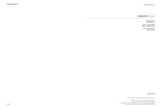 Impressum




                                            SCHOCK GmbH
                                                               Hofbauerstraße 1
                                                                D-94209 Regen

                                                      Telefon +49-9921-600-0
                                                    Telefax +49-9921-600-253

                                                       E-mail info@schock.de
                                                              www.schock.de




                                                                  Stand 10/2012


                    Layout und Gestaltung: michaelschad.produktdesign, Stuttgart

                              Imagebild Spüle Domus: Pro Ambiente, “Meerbusch”
                                Imagebild Spüle Grando: Platinum Design, Stuttgart
      Design Spülen Waterfall, Imago, Viola: michaelschad.produktdesign, Stuttgart
204             Design Spülen Grando, Horizont, Opus: Platinumdesign, Stuttgart
 