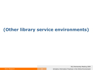 (Other library service environments) 
