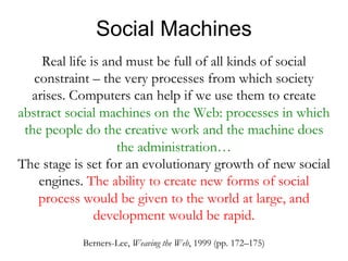 Social Machines	
 