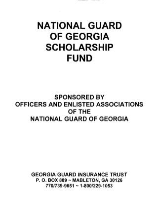 The National Guard of GA Scholarship Fund
