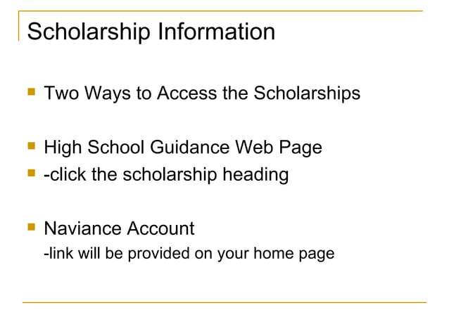 Scholarship Power Point | PPT