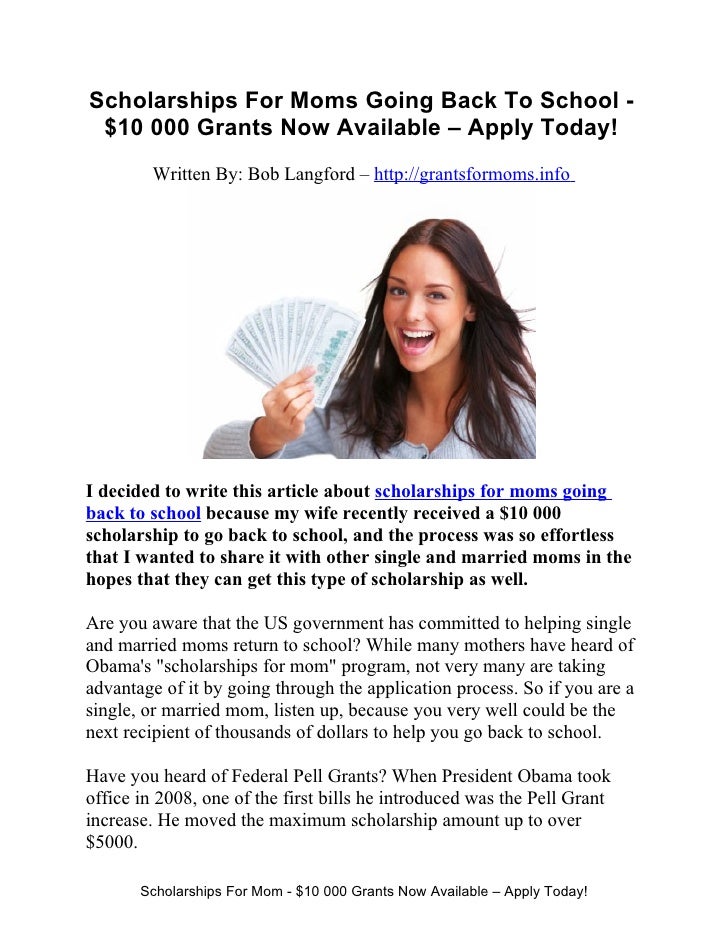 Government Grants For Single Moms To Go Back To School School Walls