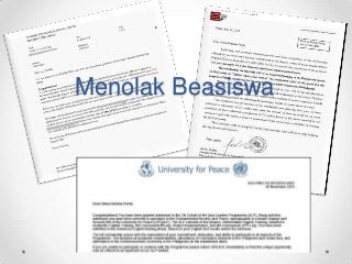 Menolak Beasiswa

 