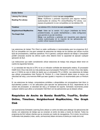 Scholastic Learning zone Guia del Usuario | PDF