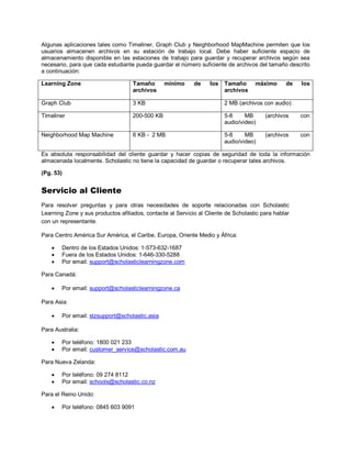 Scholastic Learning zone Guia del Usuario | PDF
