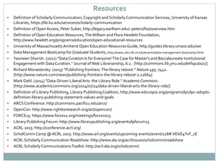 Celebrating Open Access Week: Scholarly Communication Initiatives in Academic Libraries