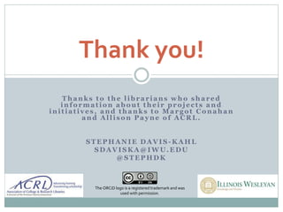 Celebrating Open Access Week: Scholarly Communication Initiatives in Academic Libraries