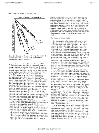 The Fractal Geometry of Faults and Faulting | PDF