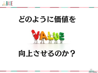 ?2014 BASEinc.
17
ɤΤ褦ˁ
ϤΤ
 