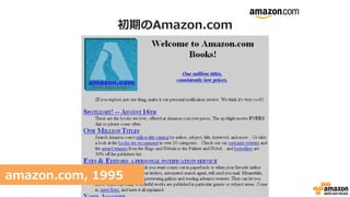 初期のAmazon.com
amazon.com, 1995
 