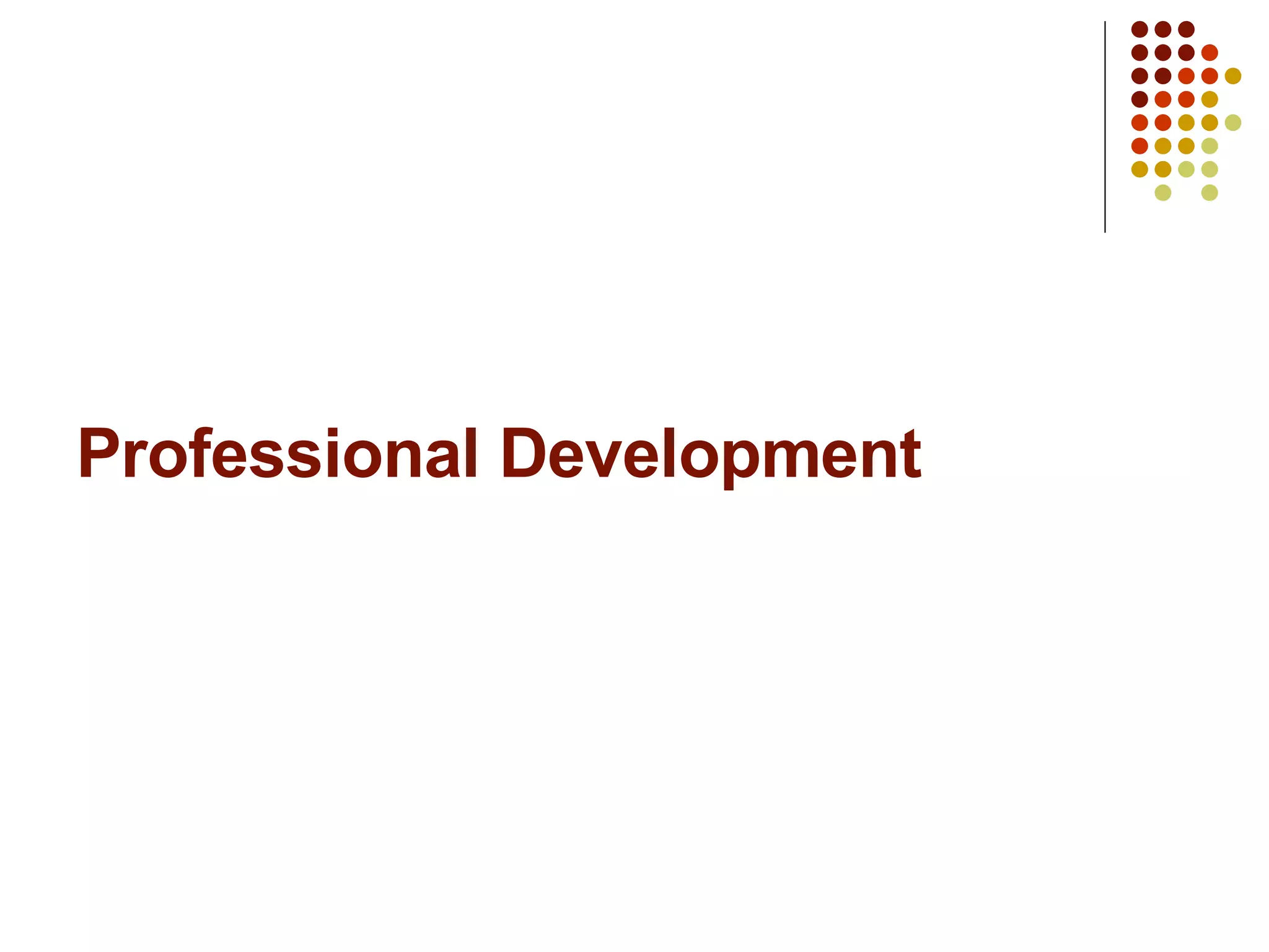 Professional Development 