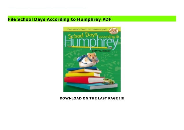 File School Days According to Humphrey PDF