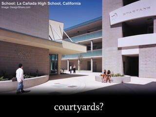 courtyards? School: La Cañada High School, California Image: DesignShare.com 