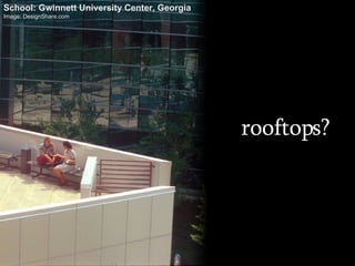 rooftops? School: Gwinnett University Center, Georgia Image: DesignShare.com 