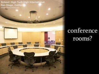 conference rooms? School: High Tech High International, San Diego, California Image: DesignShare.com 