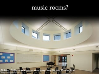 music rooms? School: Celentano Museum Academy, New Haven, Connecticut Image: DesignShare.com 