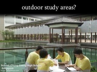 outdoor study areas? School: Chung Cheng High School, Singapore Image: DesignShare.com 