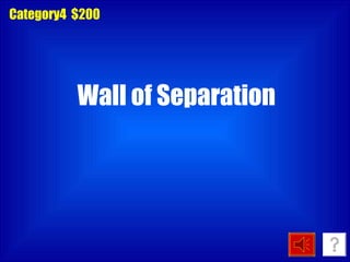 Category4  $200 Wall of Separation 