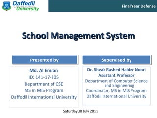 School management-system | PPT