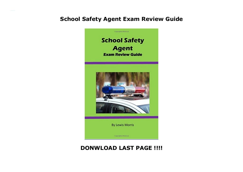School Safety Agent Exam Review Guide