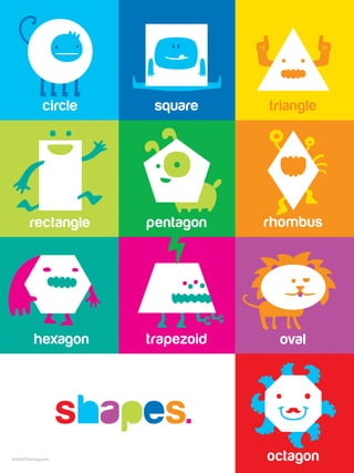 Educational Poster for Kindergarten Classes About Shapes