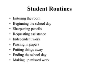 Missed Routine Behavior Classroom Part 1: School Wide Positive Behavior Support All Settings MO ...