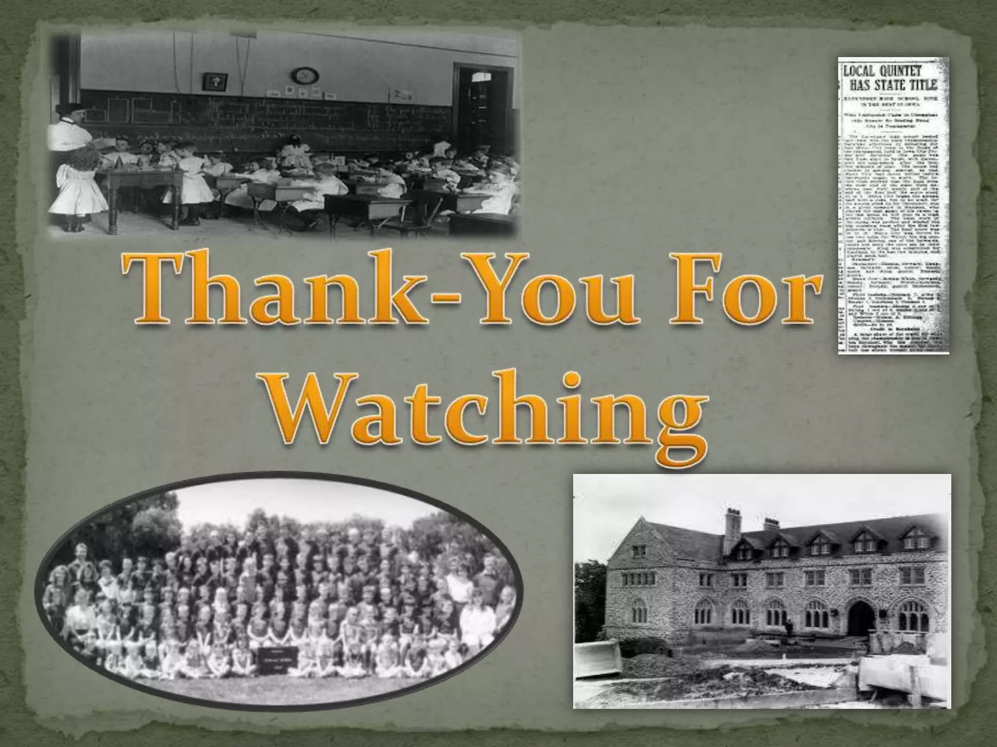 School 100 years ago expo | PPTX