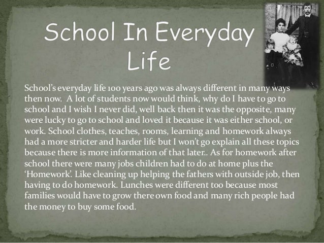 school 100 years ago