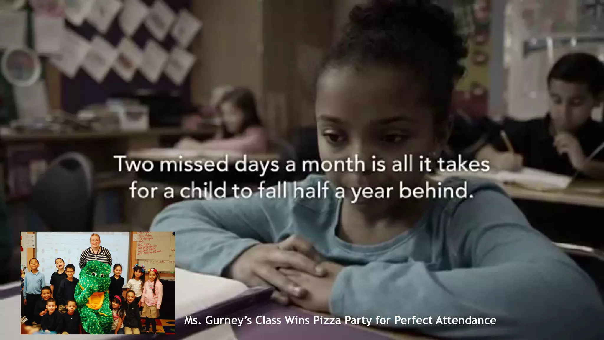 Ms. Gurney’s Class Wins Pizza Party for Perfect Attendance
 