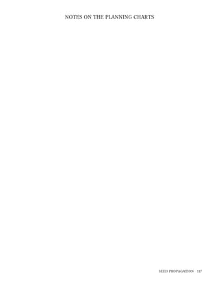 NOTES ON THE PLANNING CHARTS

SEED PROPAGATION

117

 