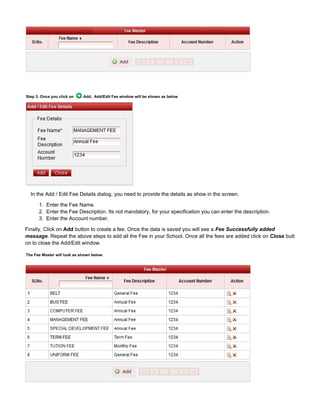 SchoolAdmin - School Fees Collection & Accounting Software | PDF