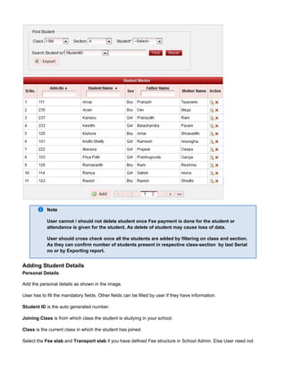 SchoolAdmin - School Fees Collection & Accounting Software | PDF