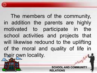 School and Community Relations | PPTX