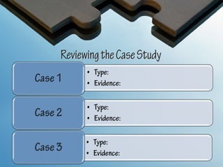 Reviewing the Case Study
 