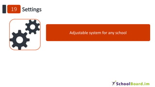 Adjustable system for any school
 