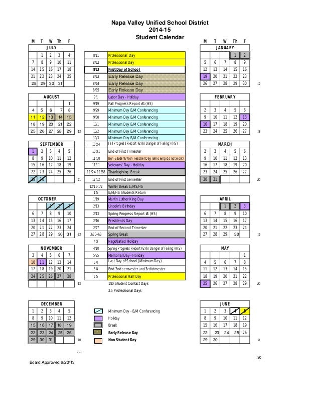 Napa High School Calendar Time Table Napa High School Calendar Time Table