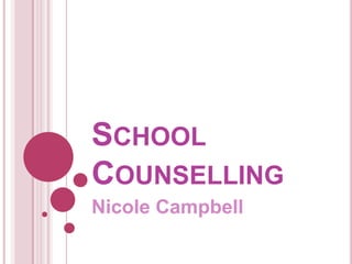 SCHOOL
COUNSELLING
Nicole Campbell
 