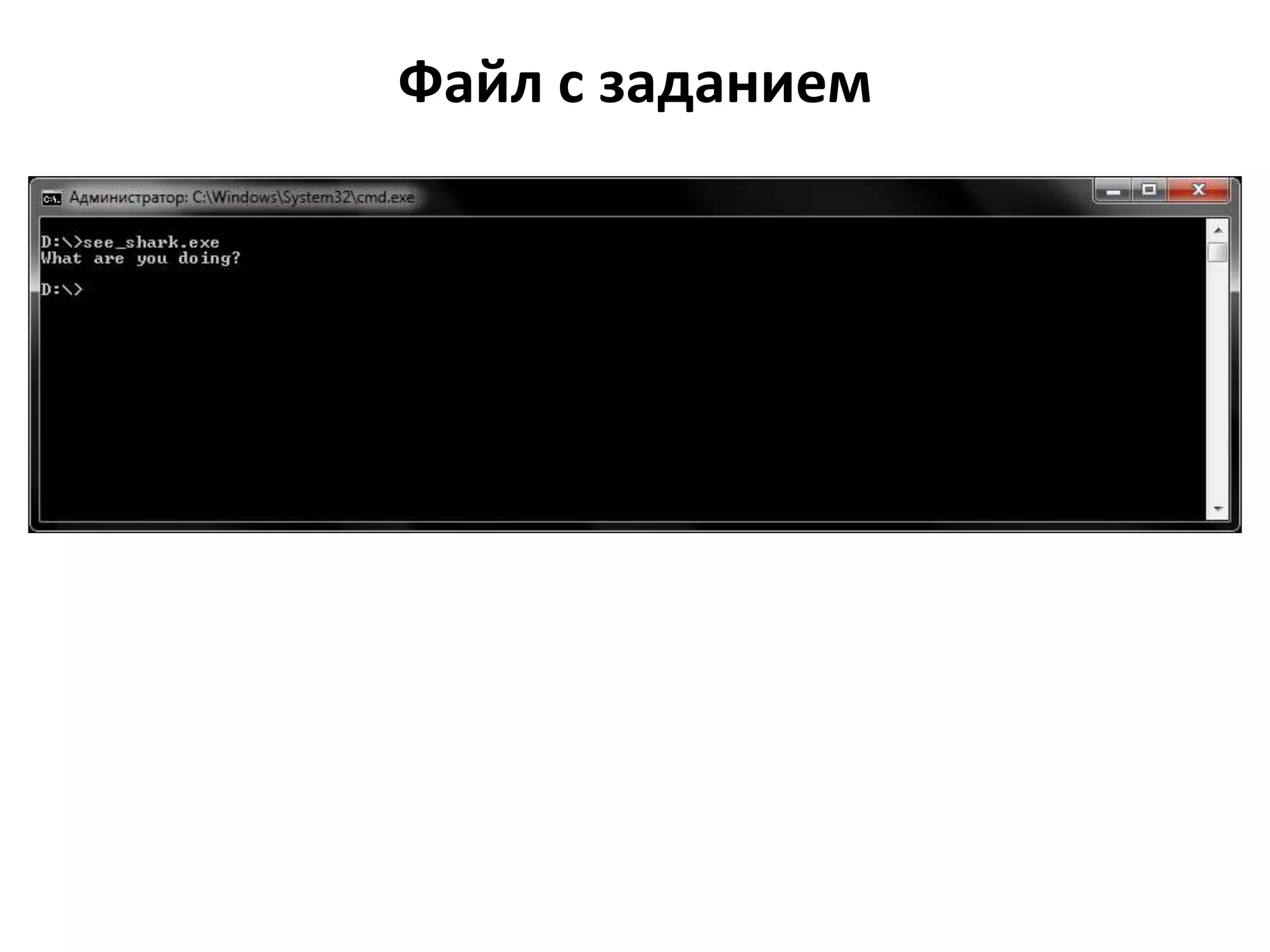 Файл с заданием