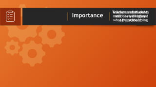 Importance
Teachers and students
more likely to attend
the school
Teacher staff and
student will enjoy
what he or she doing
Teacher and students
will have a higher
achievement
 