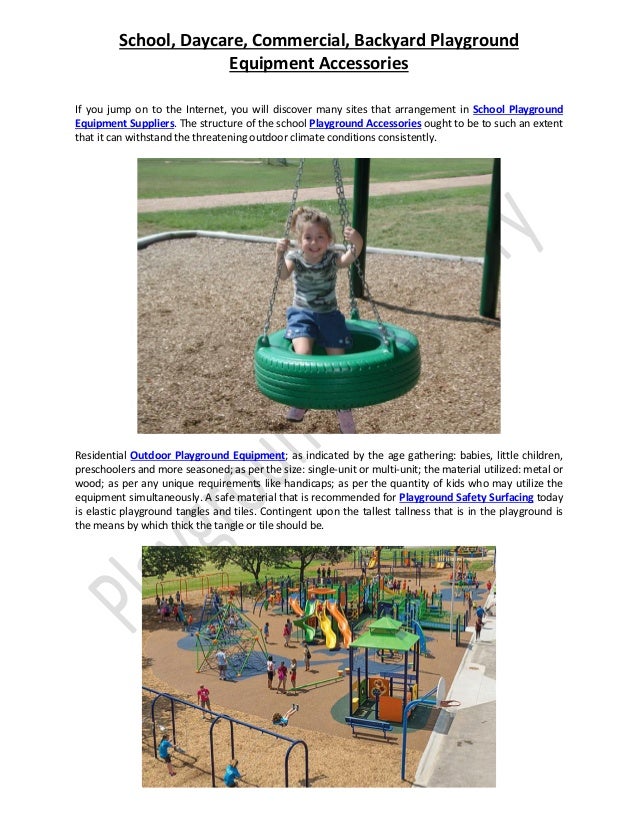 playground equipment accessories