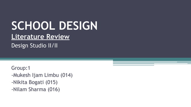 School Design/ Literature Review/ Design Studio | PDF | Secondary ...