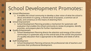 School Development Examples school development plan for review by Gp 2.pptx