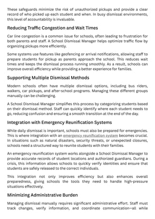 School Dismissal Manager: Transforming Student Pickup with Safety and ...