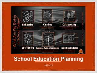 School Education Planning 
2014-15 
 