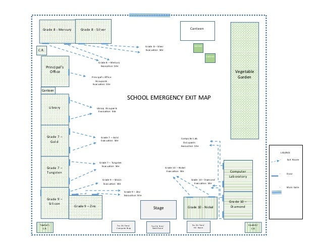 School Emergency Exit Map School Emergency Exit Map