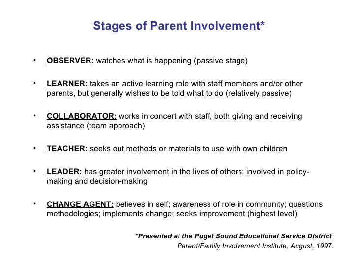 family and parental involvement ppt