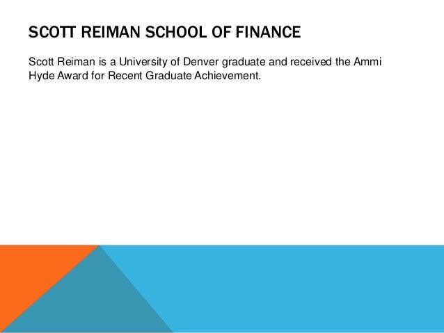 reiman school of finance