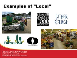 Examples of “Local”
 