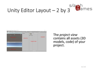 Basic Unity Site Model School For Games 2015 - Unity Engine Basics | PDF